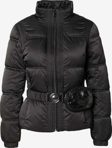 GUESS Zimní bunda 'Lucia' – černá: přední strana