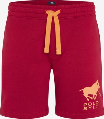 Polo Sylt Pants in Red: front