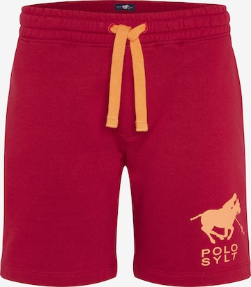 Polo Sylt Regular Pants in Red: front