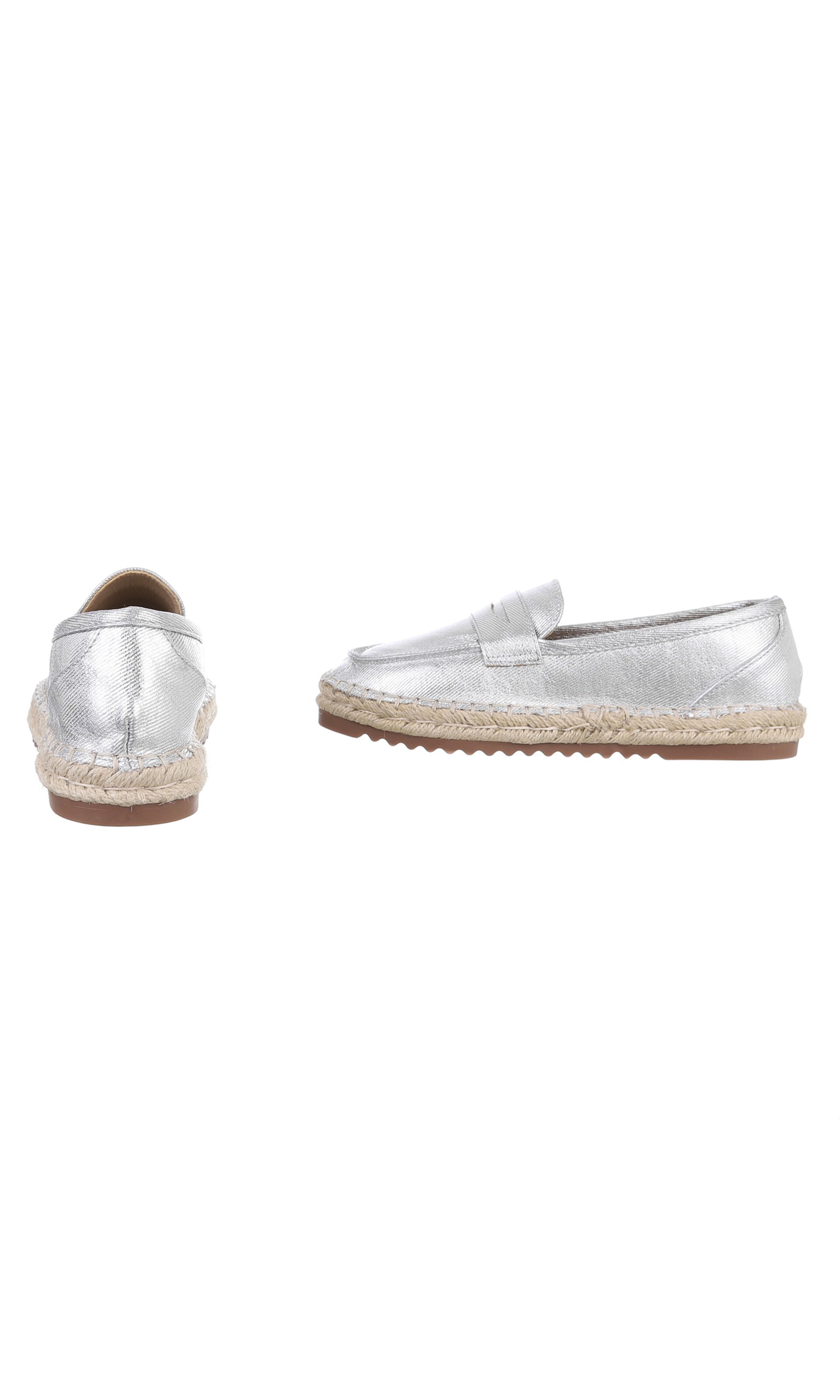 Ital-Design Espadrilles in Silber