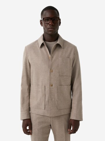 BOGNER Regular Fit Jacke 'Mirco' in Grau: Vorderseite