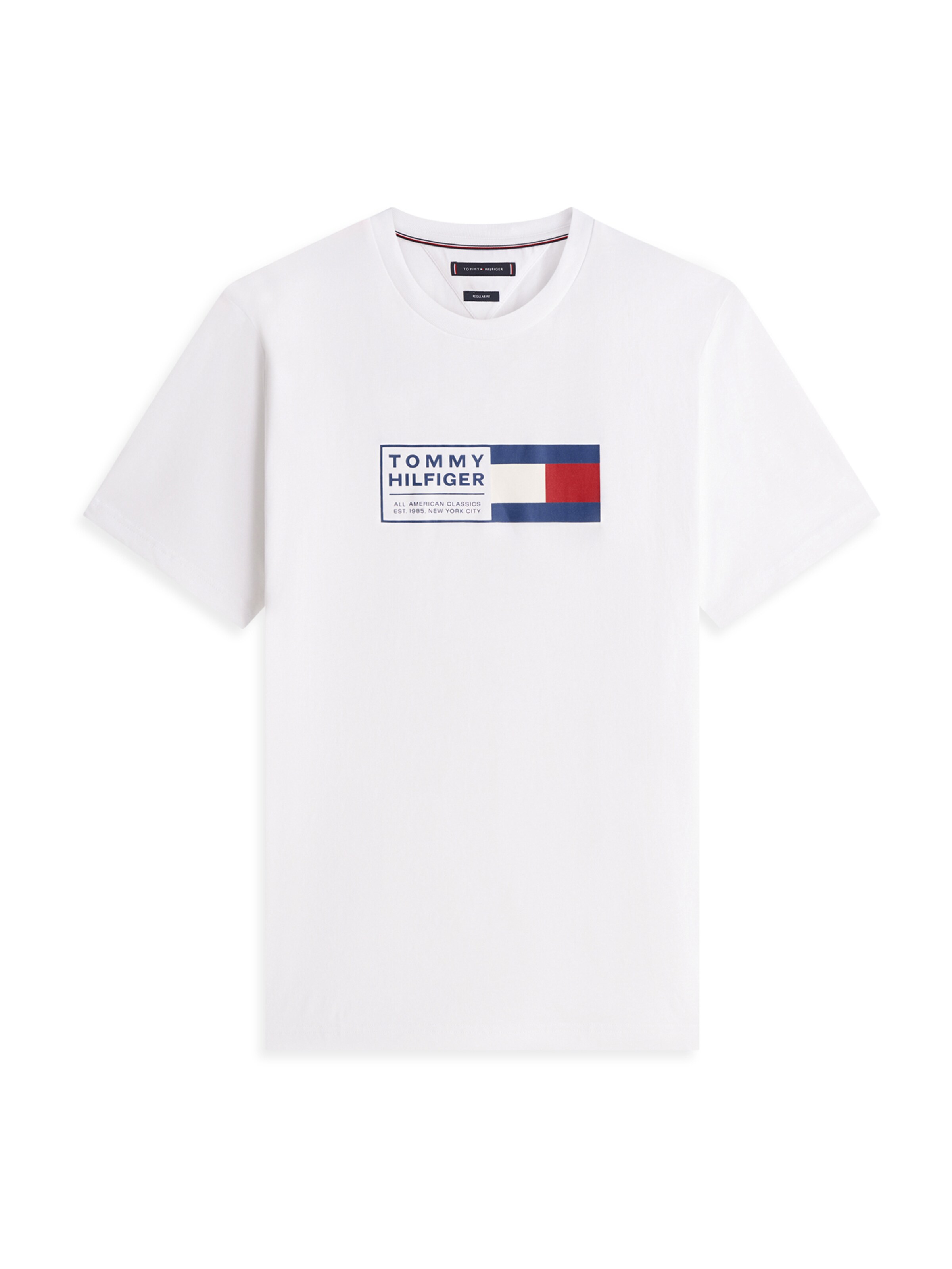 T-Shirt 'BRAND LOVE' TOMMY HILFIGER en blanc : devant