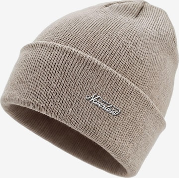 Neverless Mütze '36940' in Beige: Vorderseite