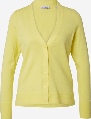 Cardigan ESPRIT en jaune : devant