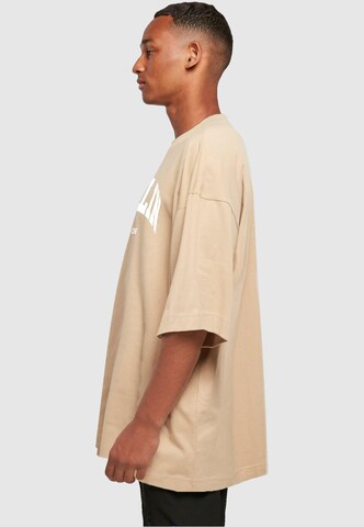 Merchcode Shirt 'Berlin Wording' in Beige