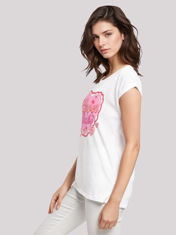T-shirt 'Lover Babe  Valentinstag' F4NT4STIC en blanc