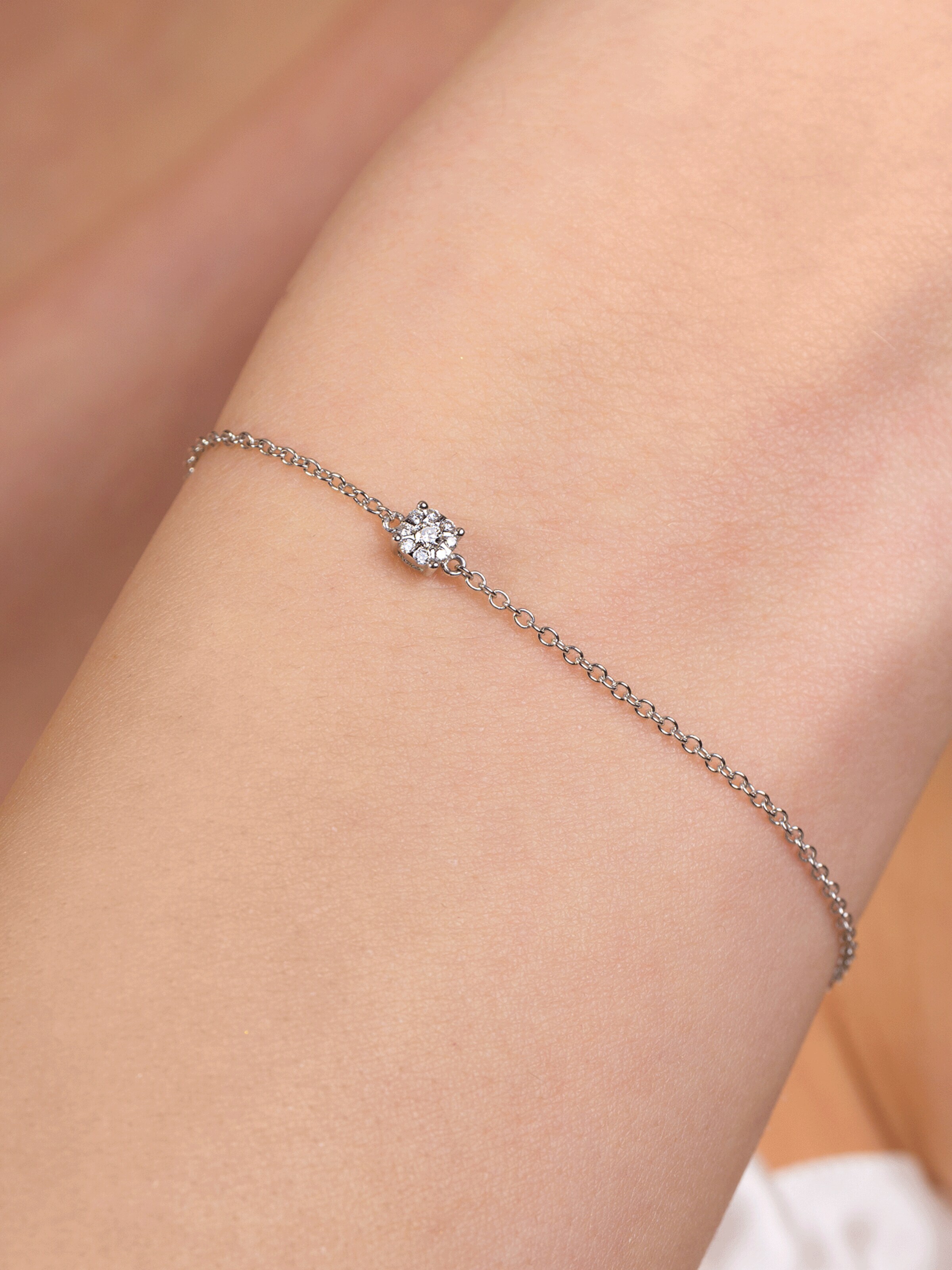 57emozioni - Pulsera 'Diamond' en plata
