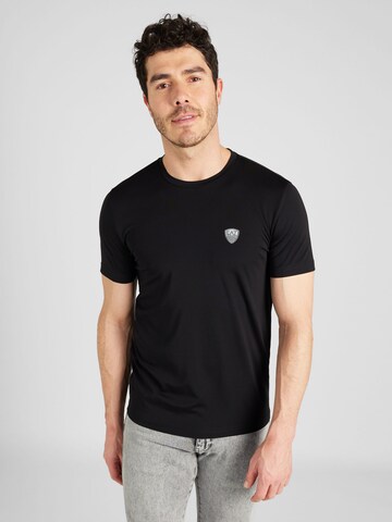 T-Shirt EA7 Emporio Armani en noir : devant