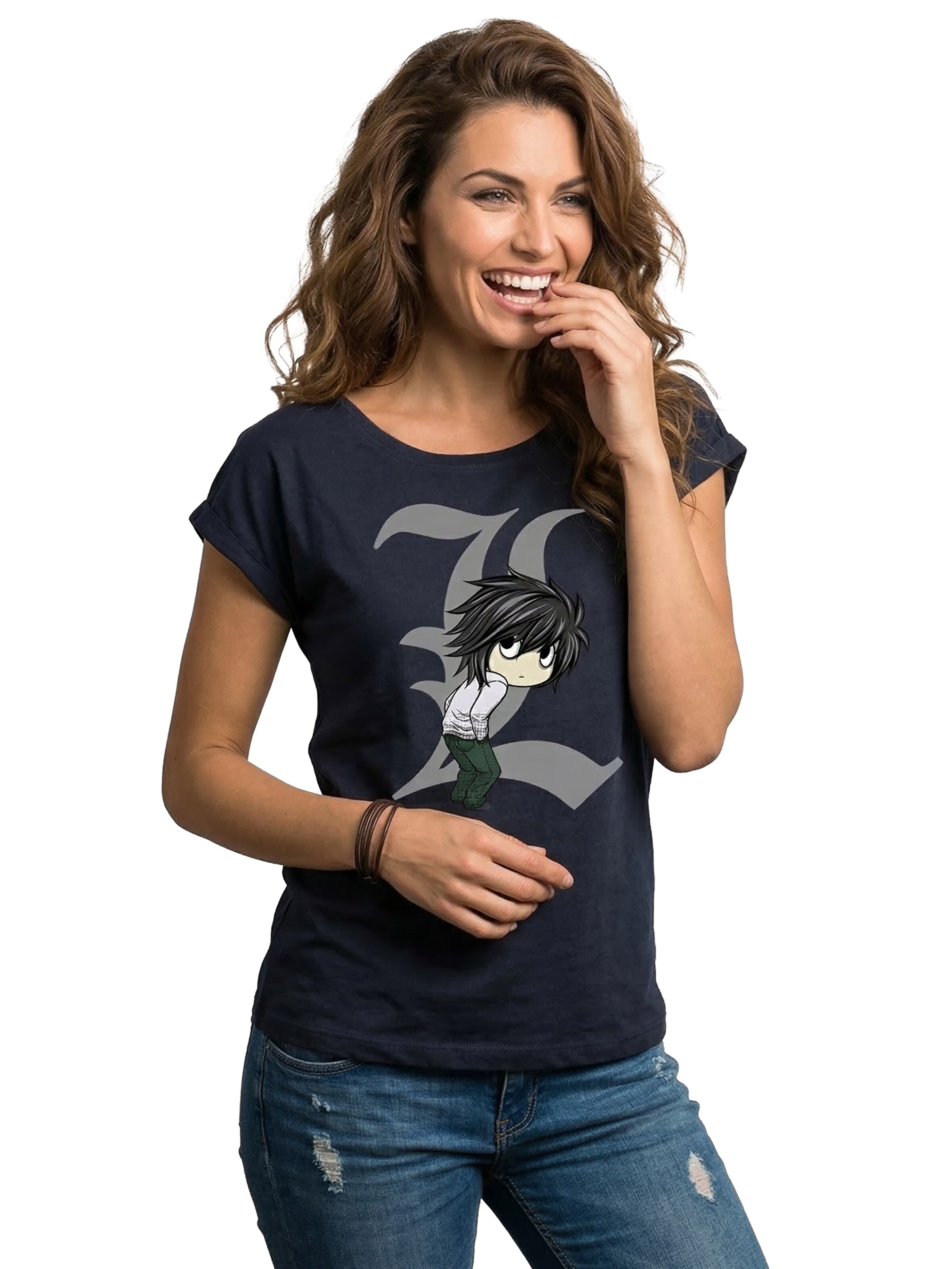 MAKAYA Shirt 'Figur' in Blue