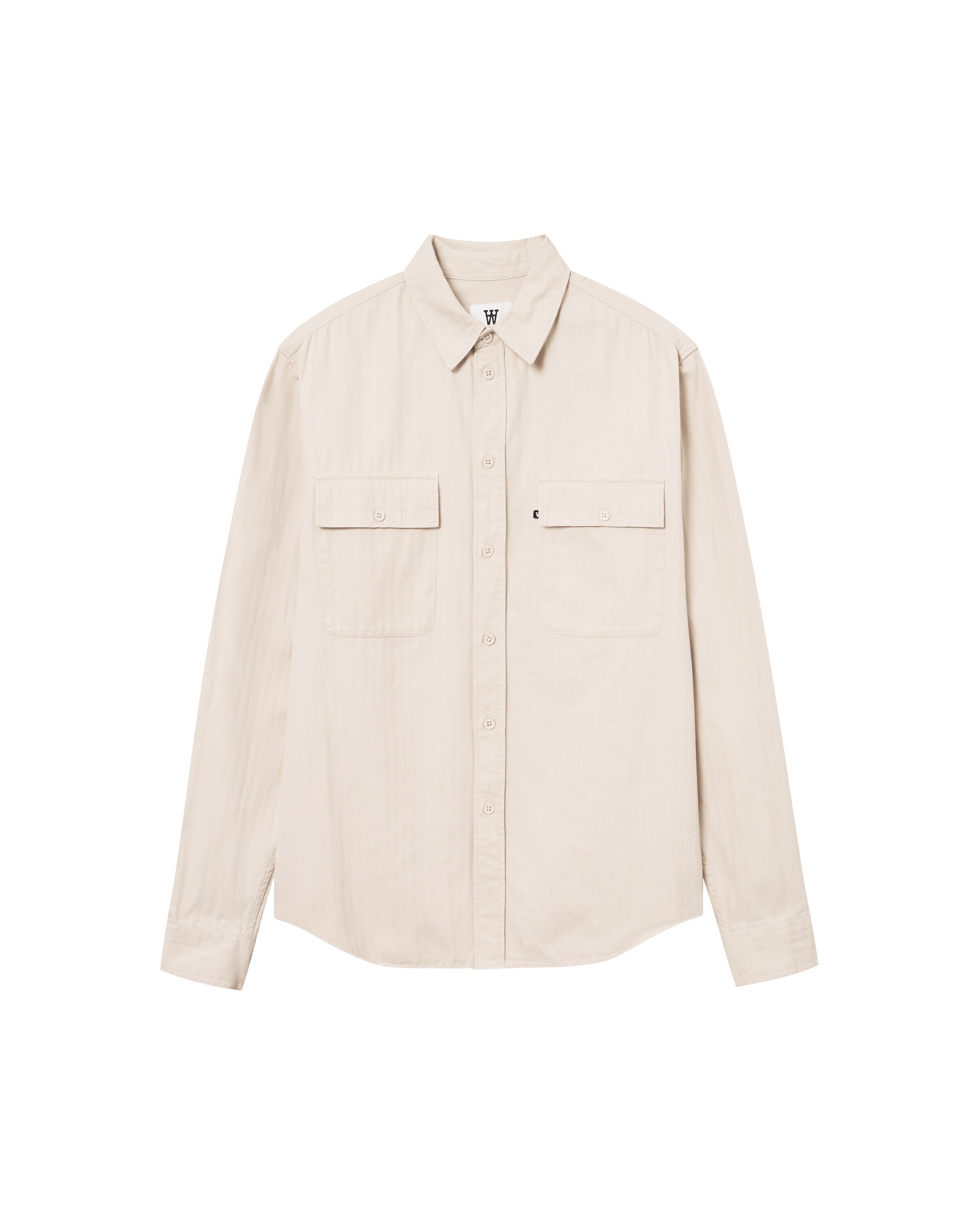 WOOD WOOD Comfort Fit Skjorte 'WWAxl' i beige: forside