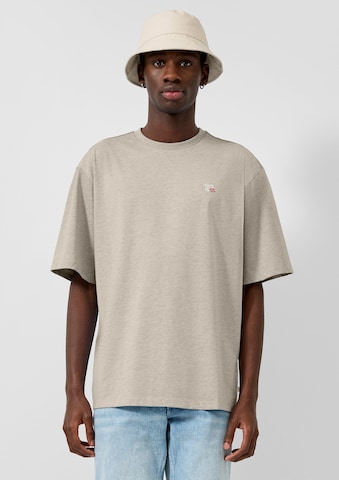 T-Shirt QS en beige : devant