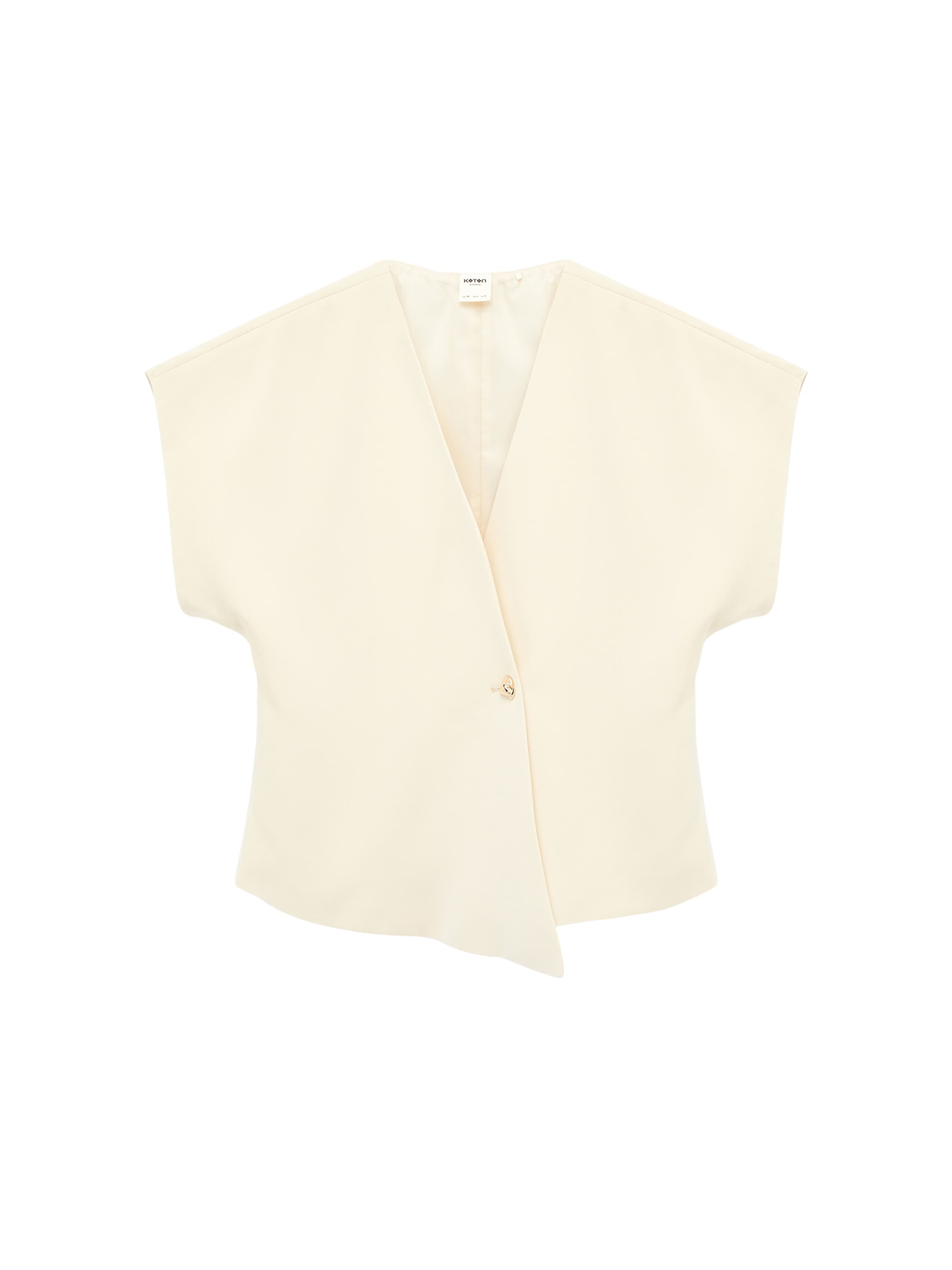 Koton Gilet in Beige: voorkant