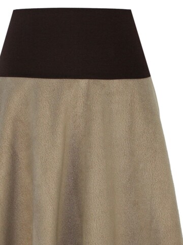 dunkle design Rock 'A-Linie Fleece' in Beige