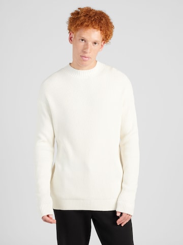 Calvin Klein Jeans Sweater 'BLOWN UP' in White: front