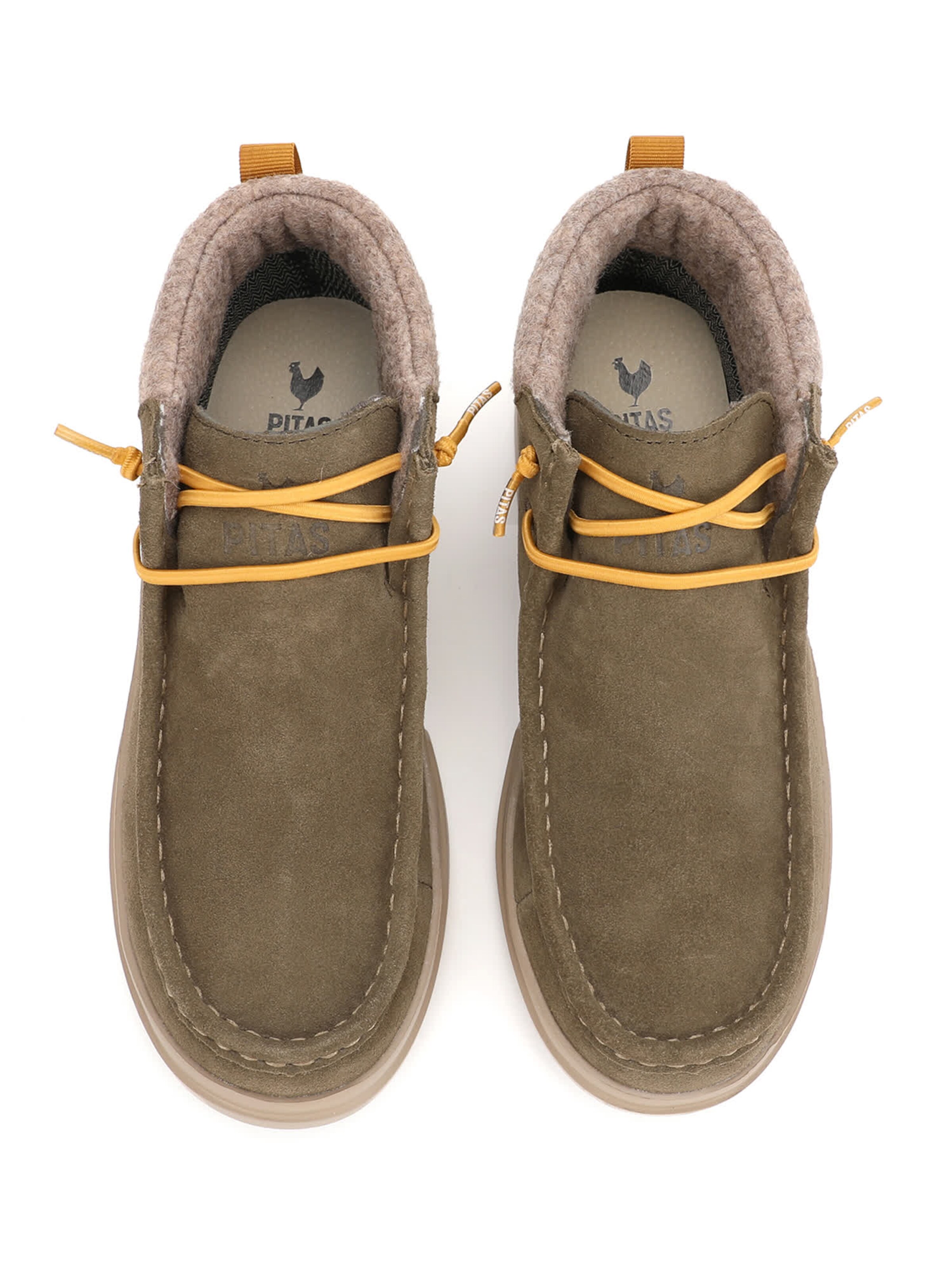 Walk In Pitas Slippers ' GARDA ' in Green