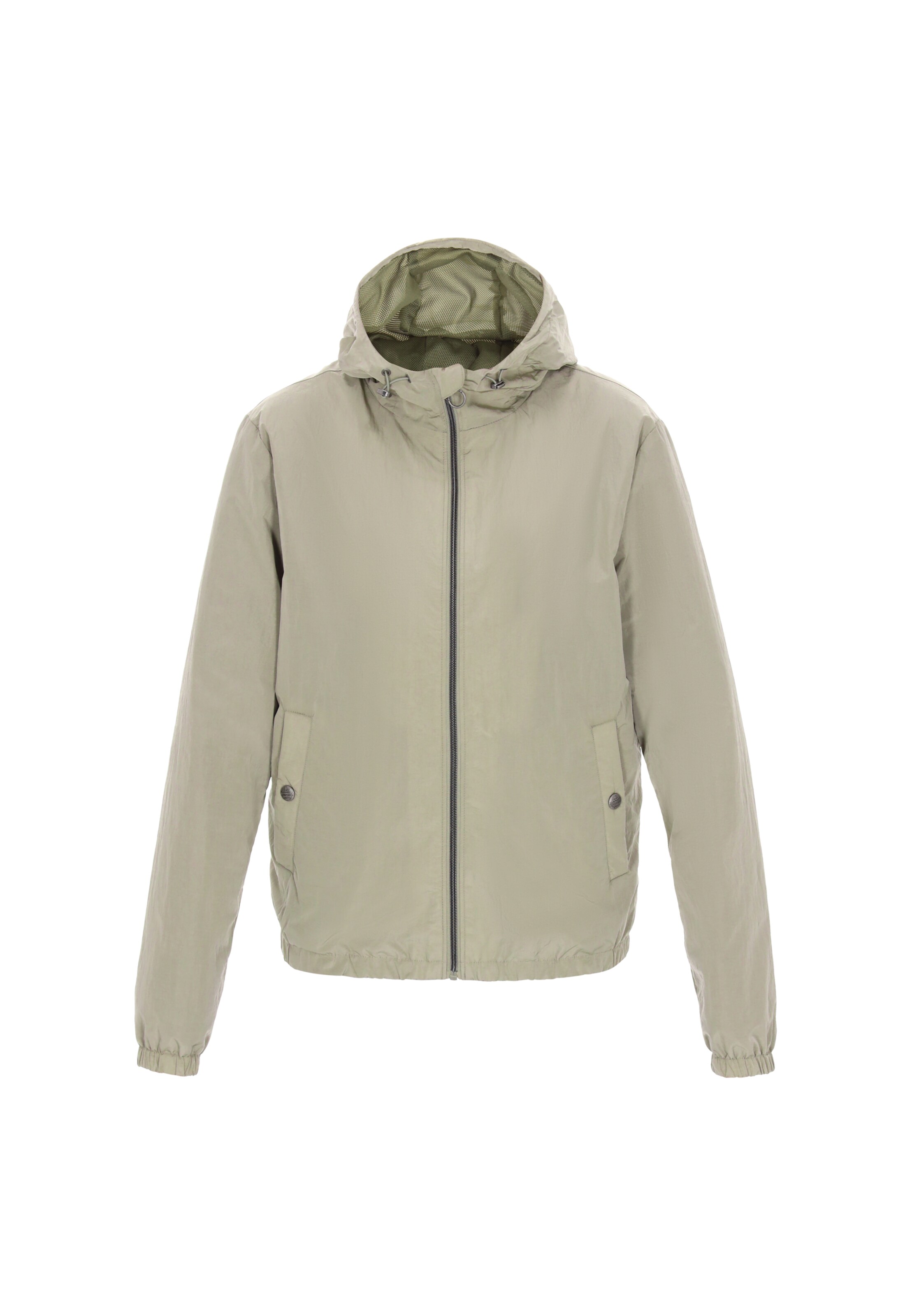 DreiMaster Maritim Tussenjas in de kleur Olijfgroen, Productweergave