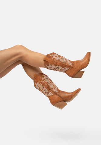 Salinyang Comwboystøvler i brun