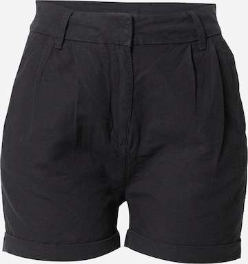 Superdry Normální Kalhoty se sklady v pase – černá: přední strana
