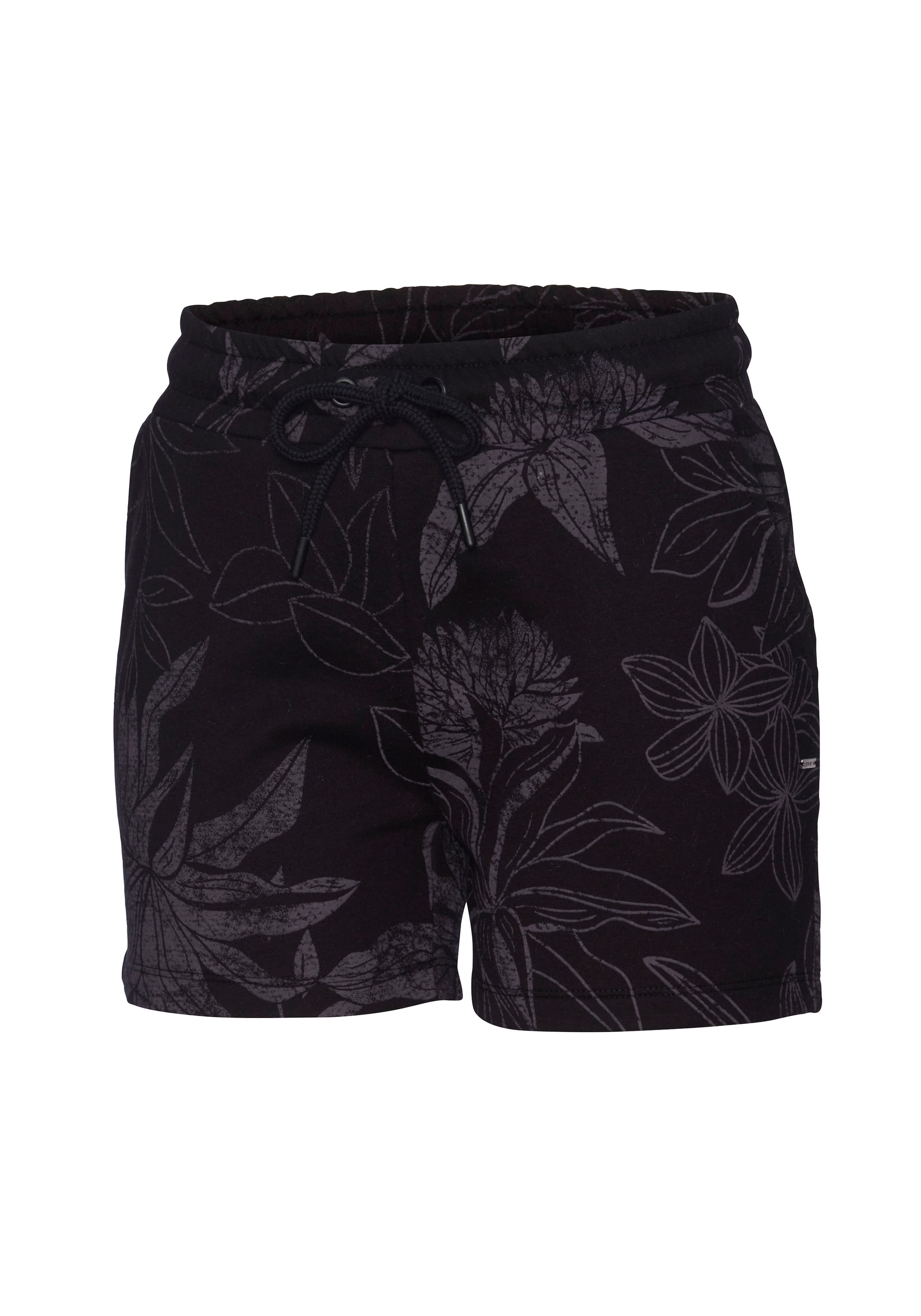 LASCANA Štandardný strih Pyžamové nohavice - Čierna