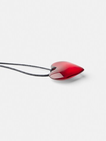 Bershka Necklace in Red