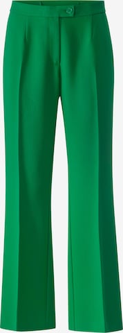 Bootcut Pantalon à plis Angel of Style en vert : devant