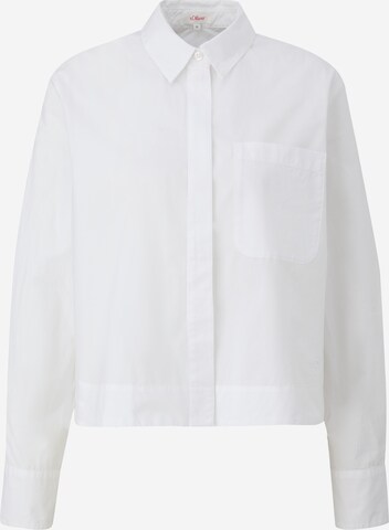 s.Oliver Blouse in Wit: voorkant