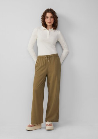 QS Wide leg Trousers in Green