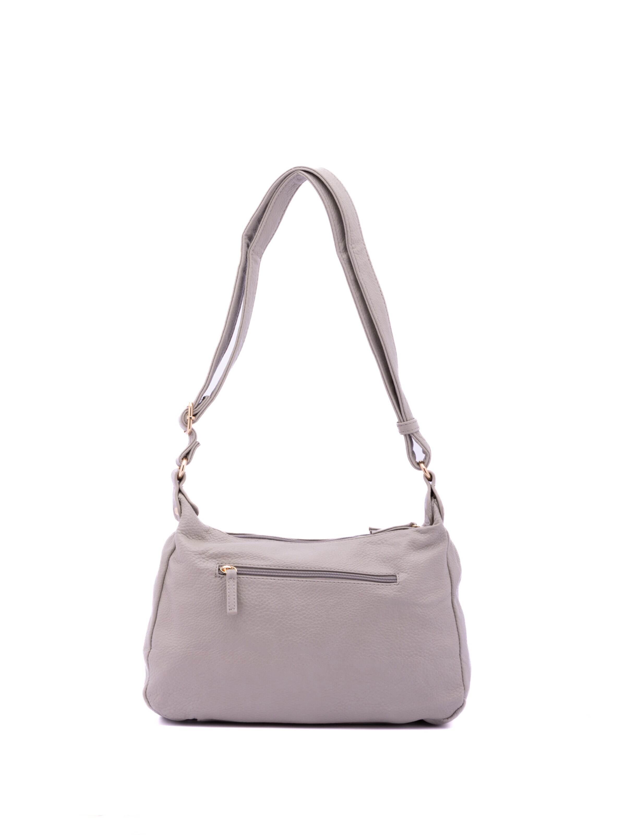 Borsa a spalla 'Borsa a Tracolla Donna Ecopelle con Zip e Tasche Multiple - B Cavalli' di B. Cavalli in grigio