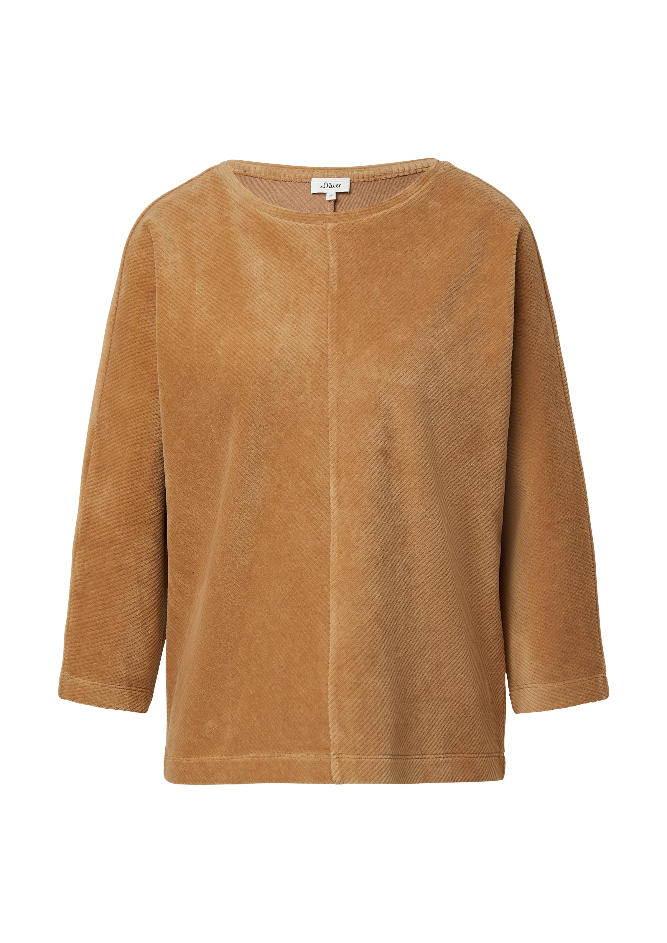 s.Oliver Sweatshirt in Bruin: voorkant