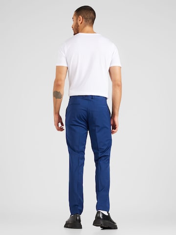 Coupe slim Pantalon à plis HUGO Red en bleu
