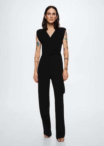 MANGO Jumpsuit 'Nala' in Zwart: voorkant