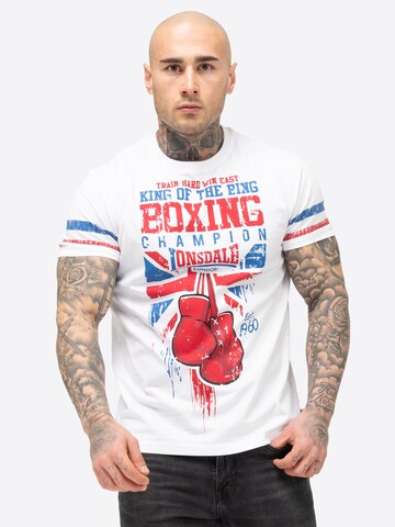 LONSDALE Shirt 'CRUGMEER' in White: front