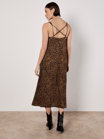 Apricot Jurk ' ' in Bruin