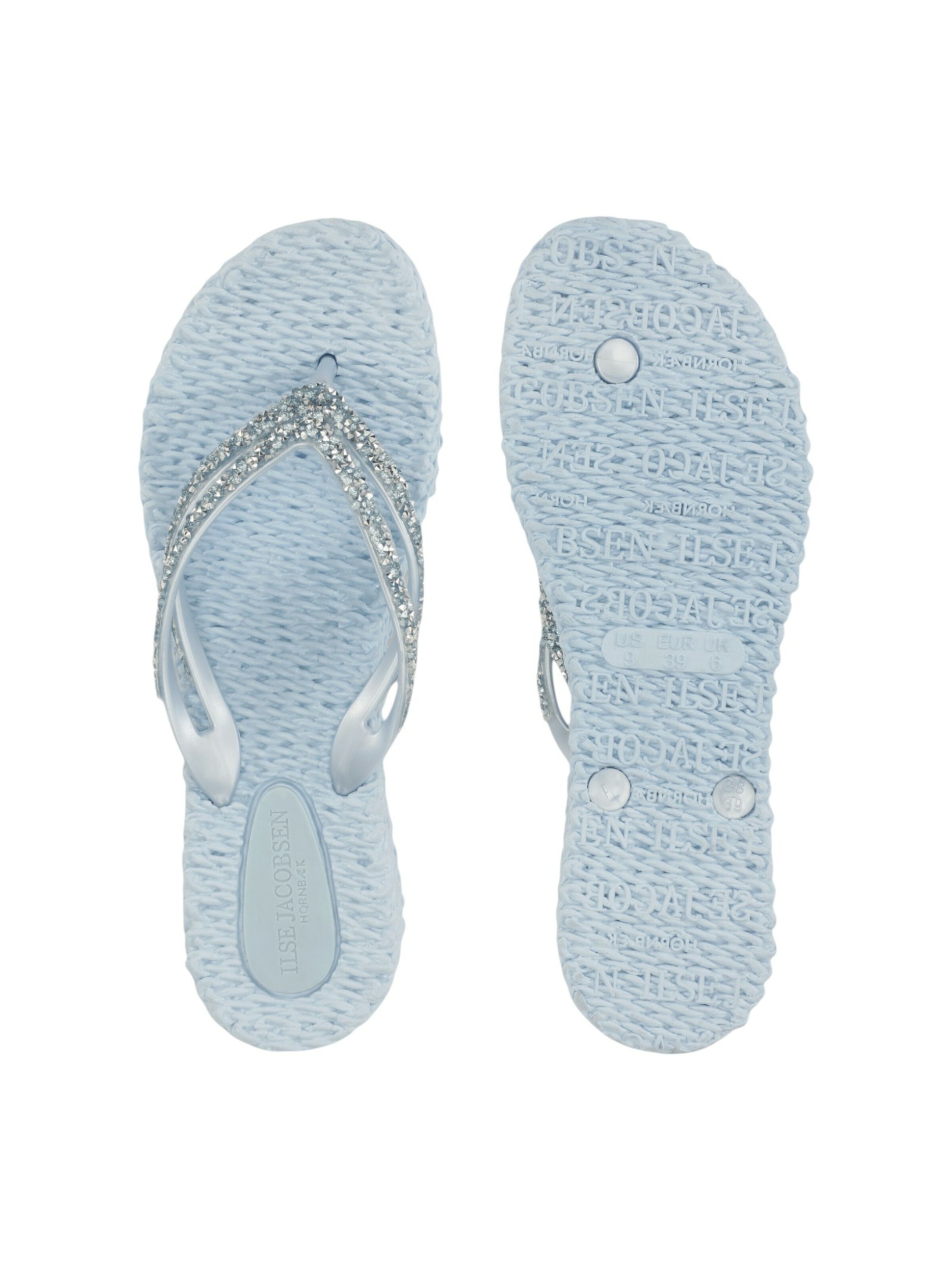 ILSE JACOBSEN T-Bar Sandals 'CHEERFUL08M' in Blue