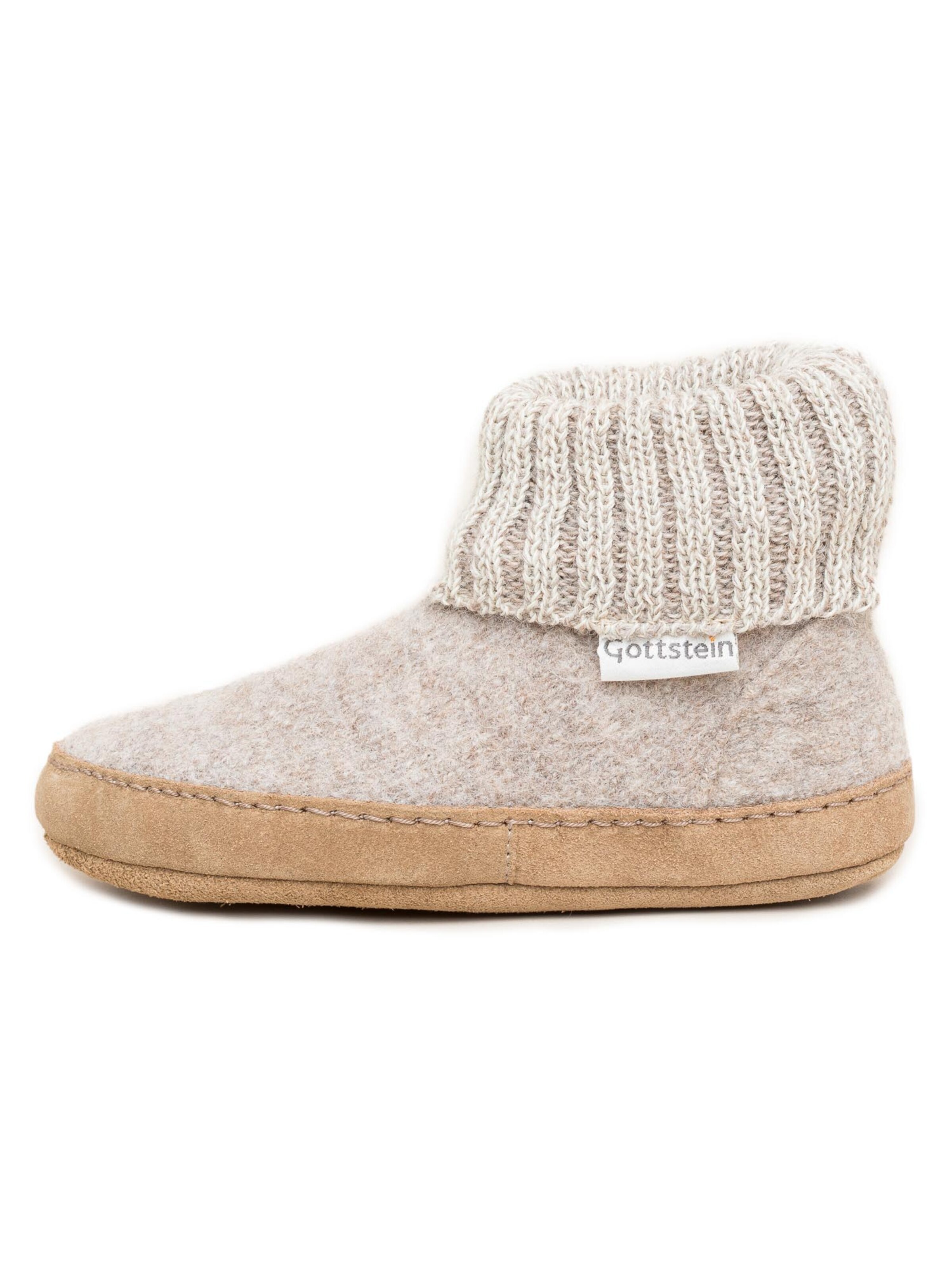 Gottstein Huisschoenen 'Alpine Boot LE' in Beige: voorkant