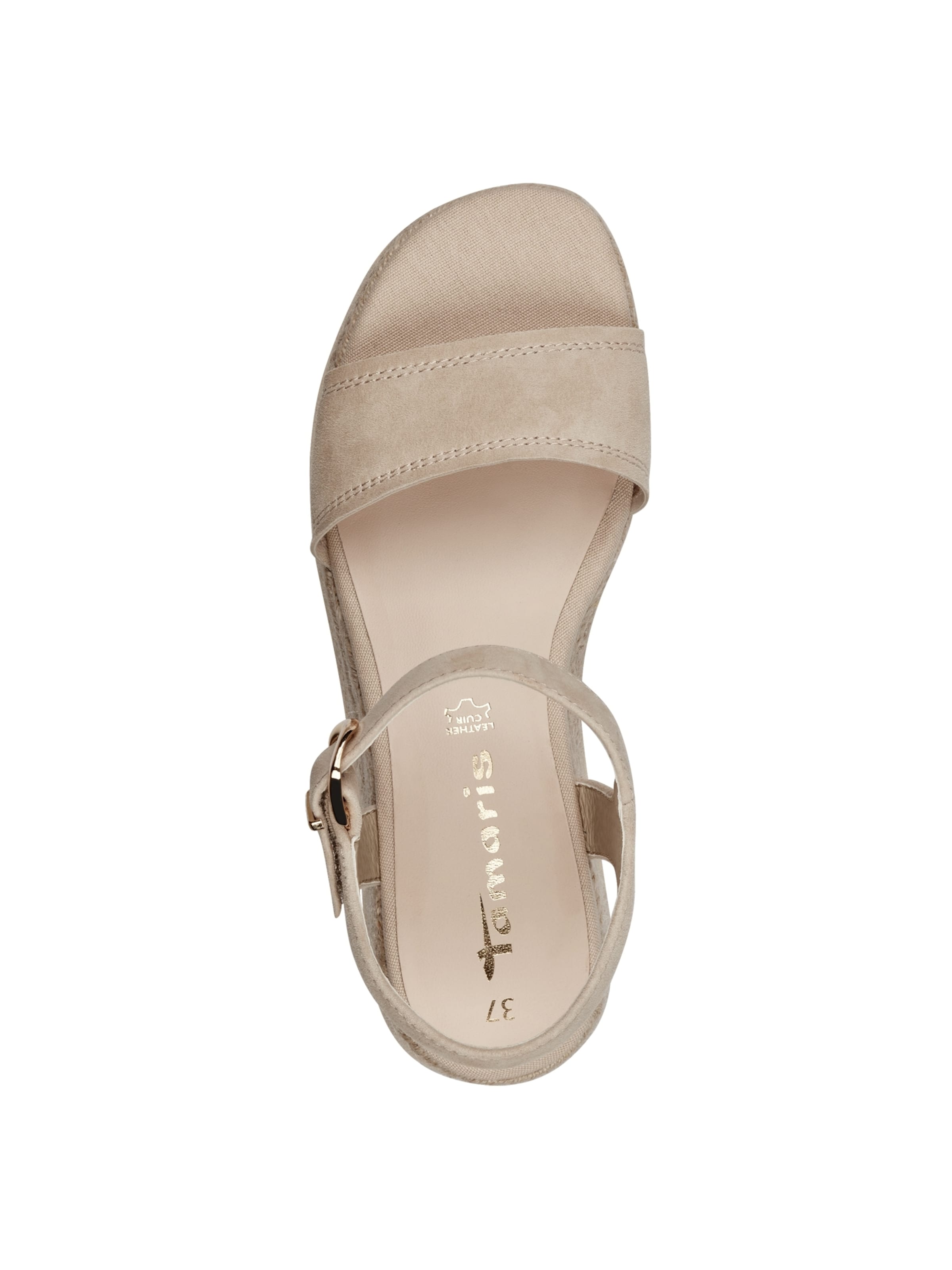 Tamaris Sandalen met riem in Beige