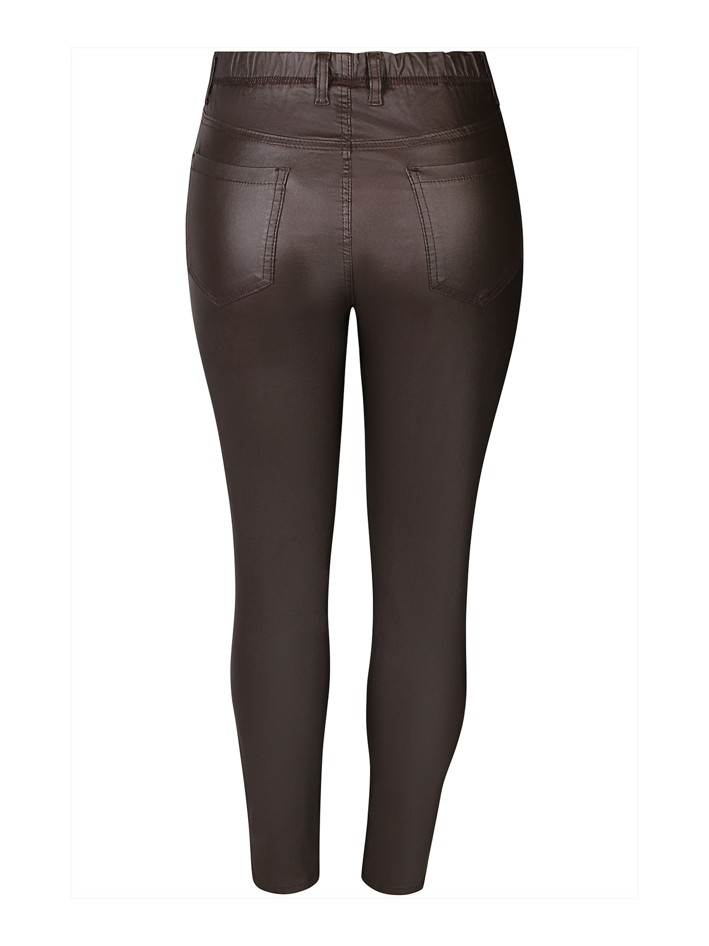 ze-ze Slimfit Jeggings 'Dixie 208' in Bruin