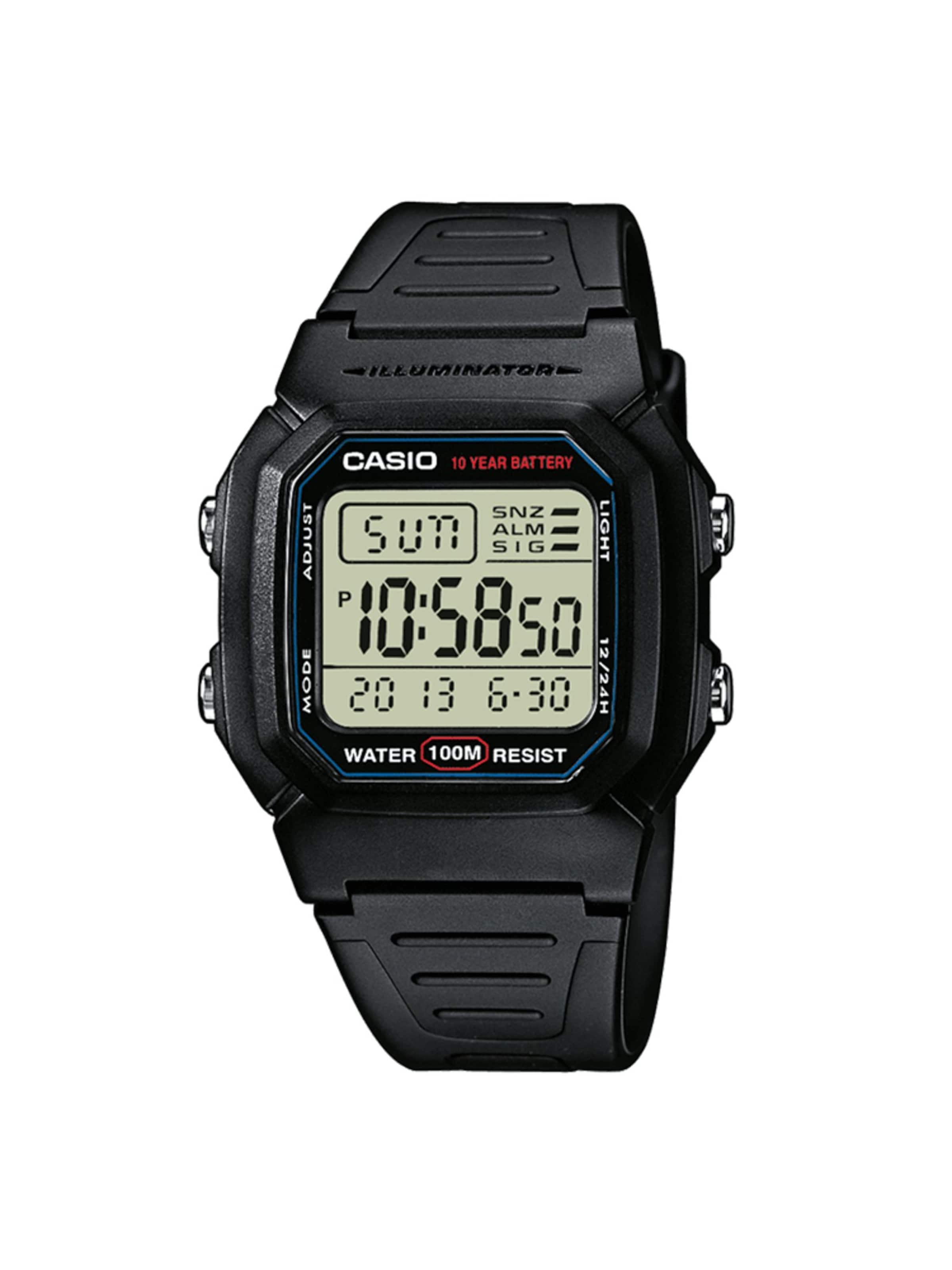 CASIO Digitaal horloge in Zwart: voorkant