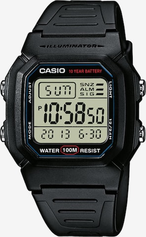 Montre digitale CASIO en noir : devant
