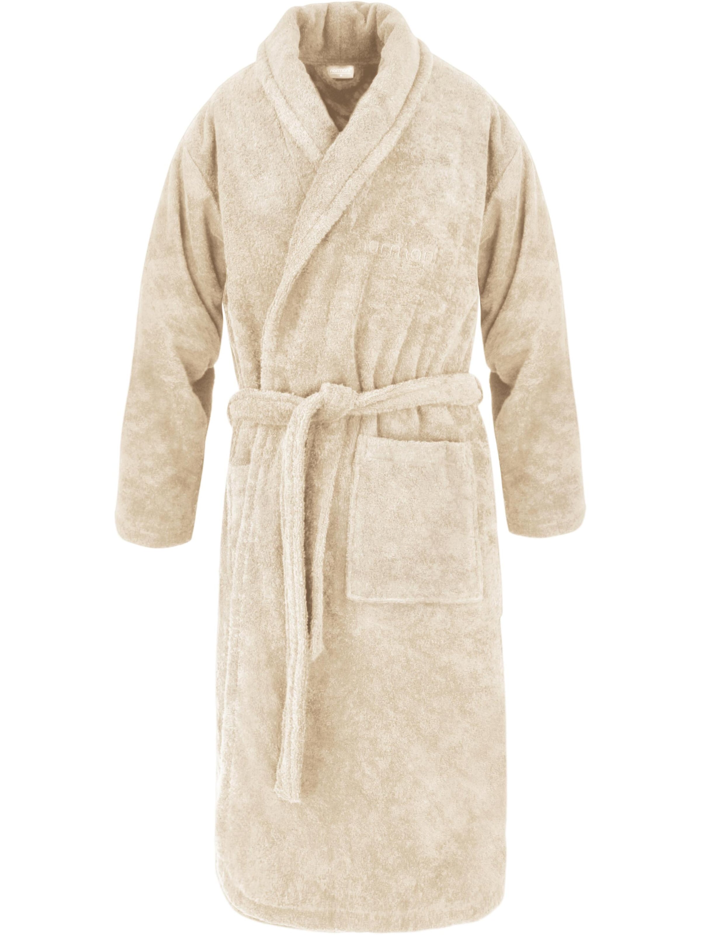 normani Bathrobe long in Beige: front