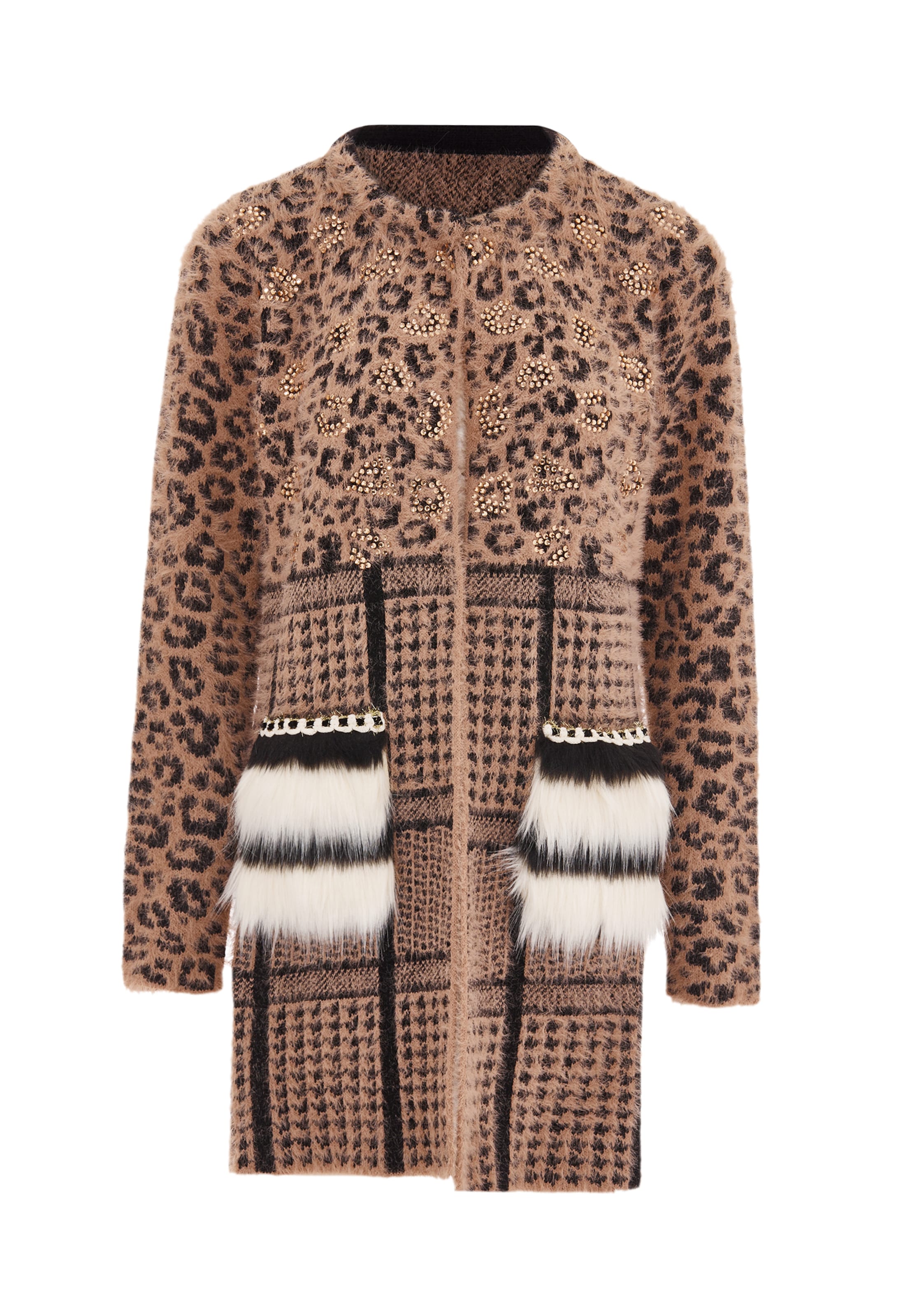 faina Pletena jopa | roza barva: sprednja stran