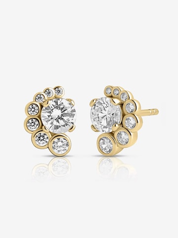 CLASSYANDFABULOUS Jewelry Ohrringe 'OSEANA STUDS' in Gold: Vorderseite