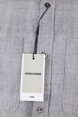 JACK & JONES Button Up Shirt in XL in Grey