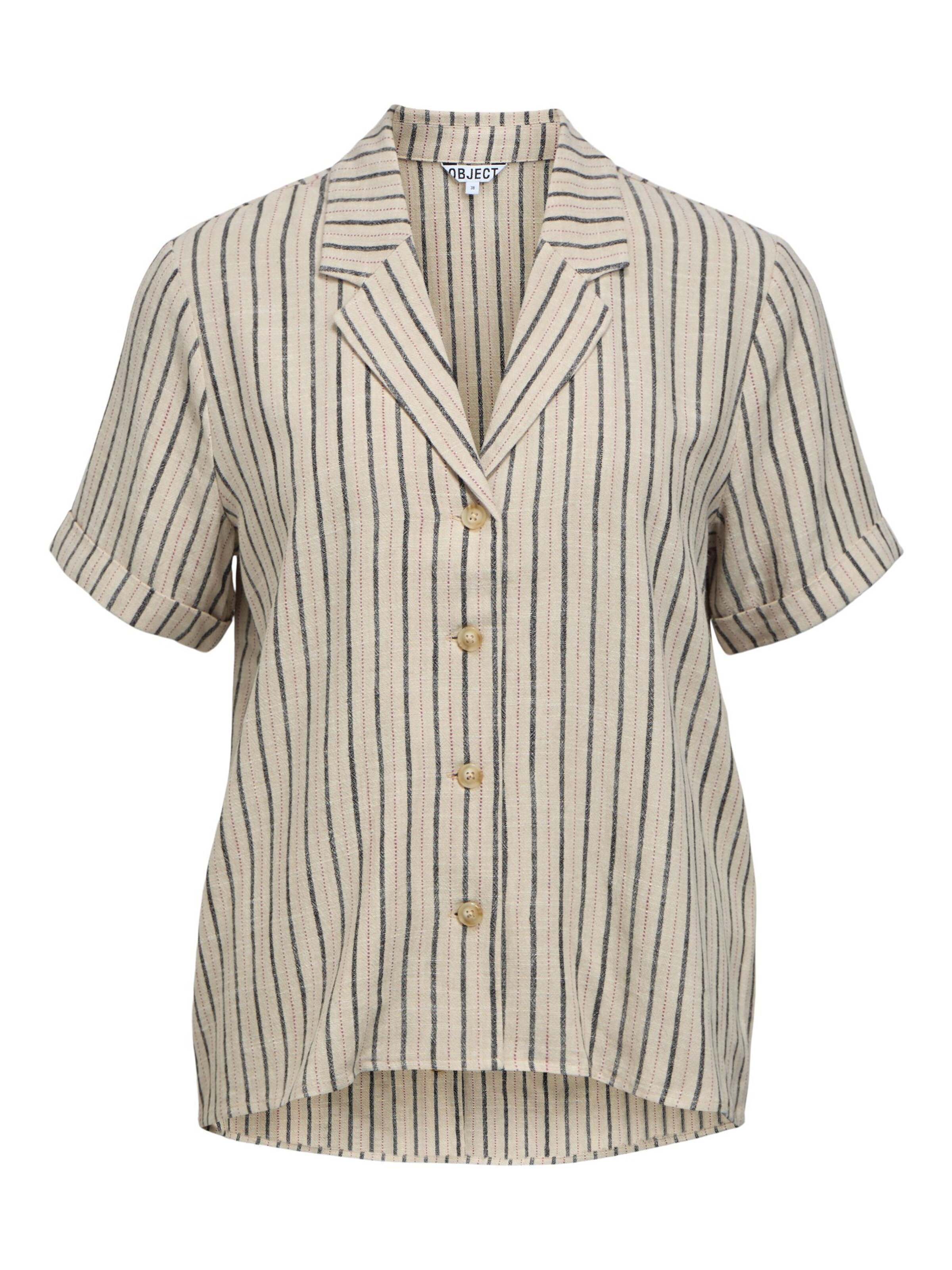OBJECT Shirt 'OBJSanne' in Beige: voorkant