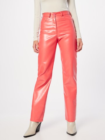 Laagam Regular Trousers 'Spike' in Orange: front