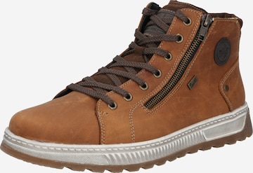 Rieker Lace-Up Boots in Brown: front