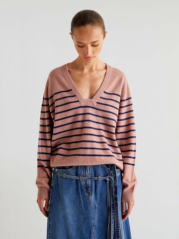 Scalpers Sweater 'Joy Square' in Brown