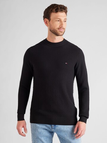 TOMMY HILFIGER Sweter w kolorze czarny: przód