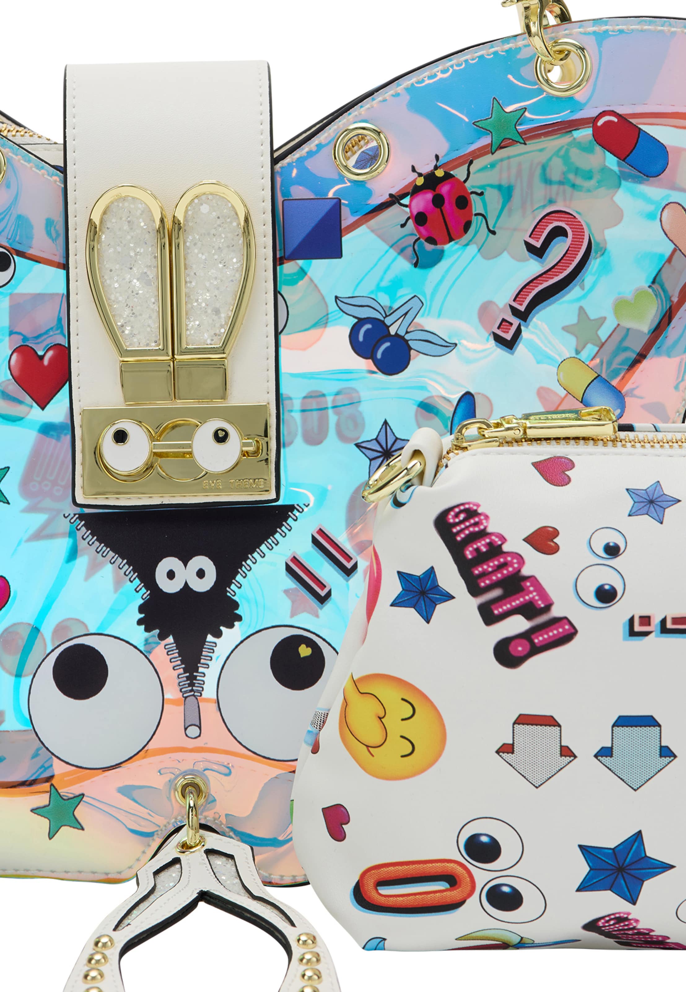 Sac bandoulière 'Pop Eyetheme' MYMO en blanc