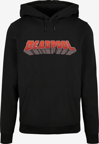 ABSOLUTE CULT Sweatshirt 'Deadpool' in Zwart: voorkant